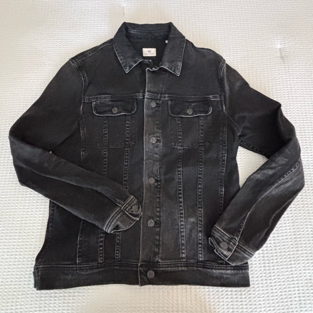 AG Adriano Goldschmied Black Denim Jacket - Picture 2 of 7